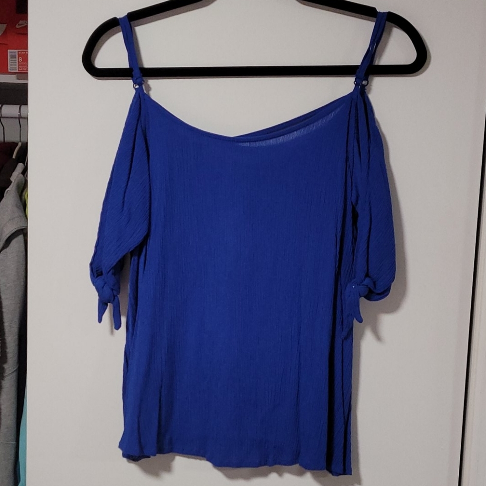 Royal Blue Blouse